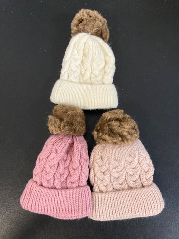 Photo 1 of Toddler Winter Hats 3 Pack 