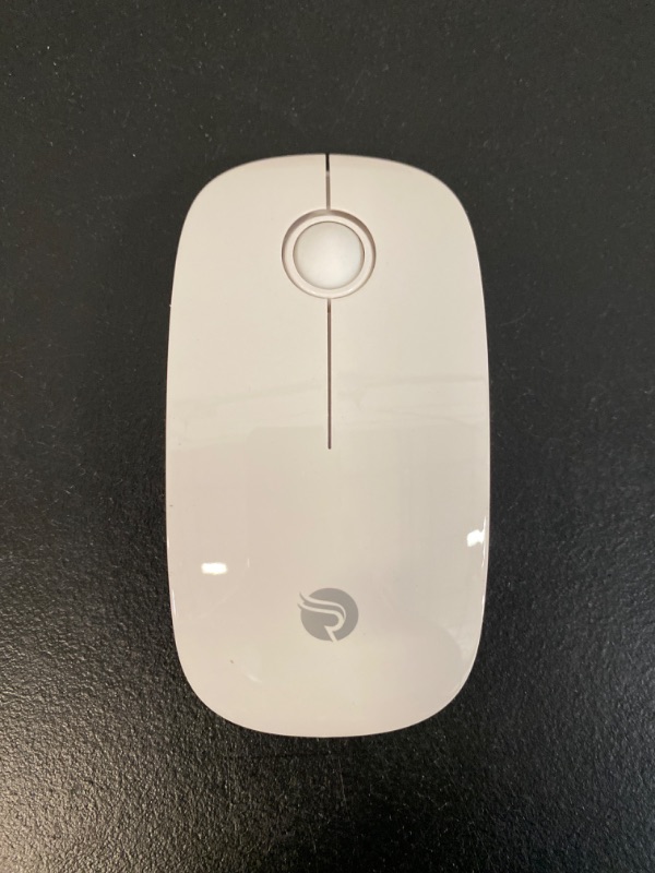 Photo 2 of RAPIQUE Bluetooth Wireless Mouse - (BT5.1+USB) Slim Dual Mode Computer Mice with Quiet Click, Low Power, and 1600 DPI, Portable Cordless for MacBook, Laptop, iPad Pro/Air, Chromebook (White)
