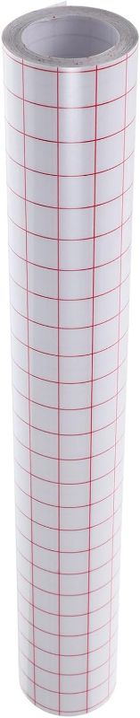 Photo 1 of SEWACC 1 Roll Grid Design Transfer Tape Vinyl Transfer Paper Practical Grid Transfer Tape Practical Transfer Tape Alignment Grid Tapes Household Red Positioning Stickers The Pet
