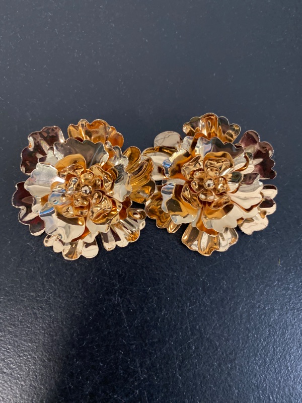 Photo 1 of Gold Flower Earrings