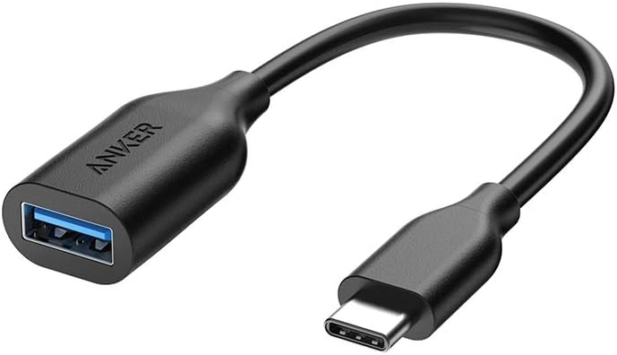 Photo 1 of Anker USB-C to USB 3.1 Adapter, USB-C Male to USB-A Female, Uses USB OTG Technology, Compatible with Samsung Galaxy Note 8, S8 S8+ S9, iPad Pro 2018, Nexus 6P 5X, LG V20 G5 and More
