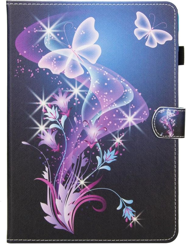 Photo 1 of Galaxy Tab S3 9.7 case, Dteck PU Leather Protective Case with Auto Wake/Sleep Feature Smart Shell Stand Folio Wallet Cover for Galaxy Tab S3 Tablet 9.7 Inch SM-T820 T825 T827,Purple Butterfly