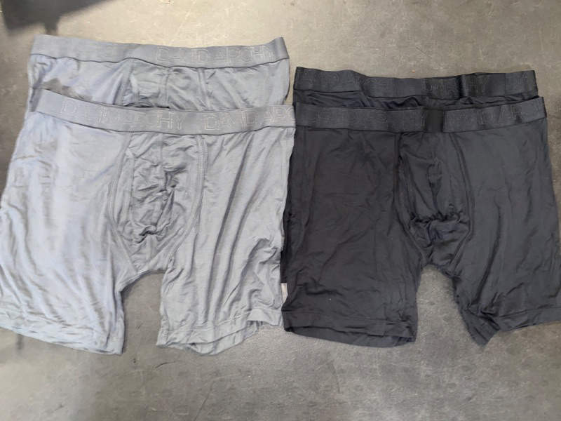 Photo 1 of L 4 Pack Of Men's Black & Grey Boxers 