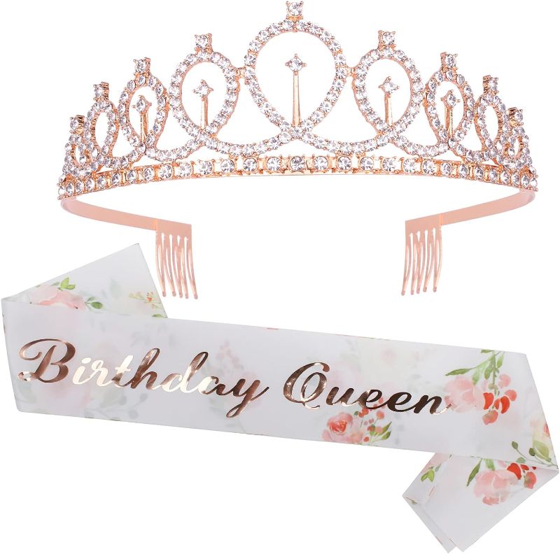 Photo 1 of Birthday Queen Crown & Sash 