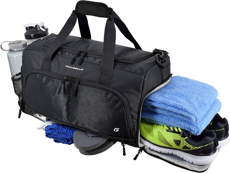 Photo 1 of Ultimate Gym Bag 2.0: The Durable Crowdsource Designed Duffel Bag with 10 Optimal Compartments Including Water Resistant Pouch
