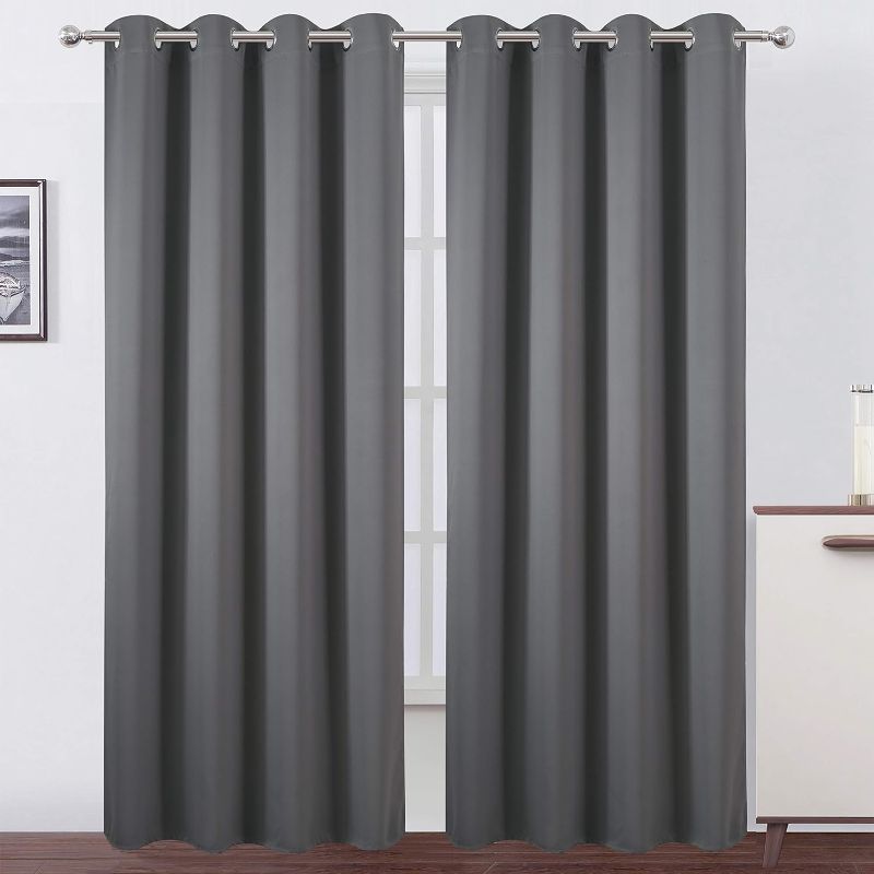 Photo 1 of Set of 2 Panels Thermal Insulated Room Darkening Curtains for Bedroom