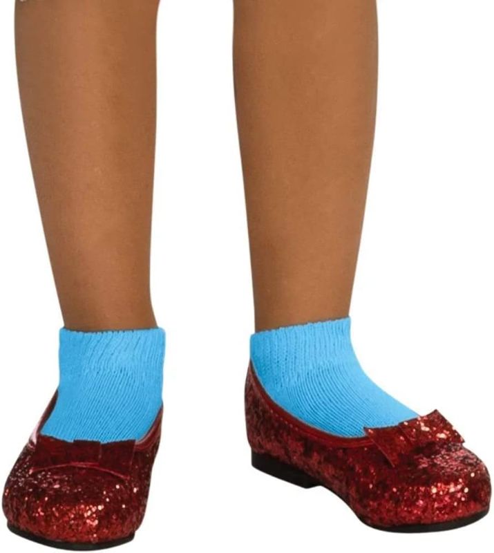 Photo 1 of M-L  Rubie's Child's Wizard of Oz Dorothy Deluxe Red Glitter Costume Shoes, Large
