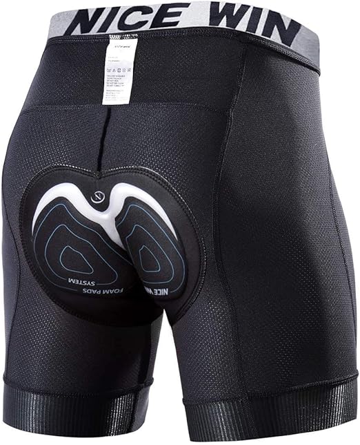 Photo 1 of S NICEWIN Mens 4D Padded Bike Shorts Anti-slip Leg Cycling Underwear Wide WaistBand Biking Bicycle Motorcycle Underpants
