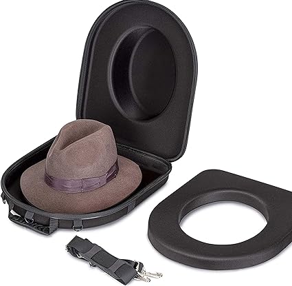Photo 4 of Travel Hat Case Crush Proof Hard Carrier for Fedora Carry-On Storage Backpack
