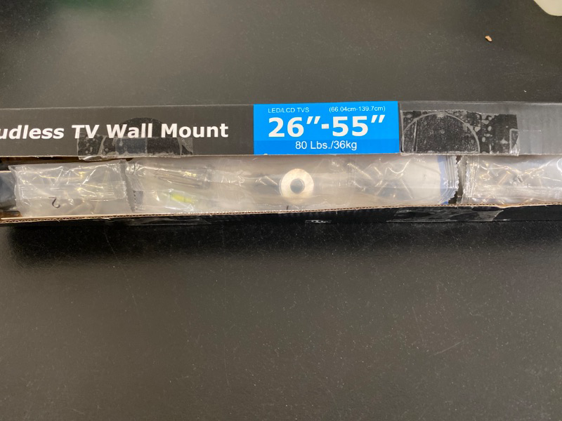 Photo 2 of AENTGIU Studless TV Wall Mount, Heavy Duty Drywall TV Bracket Hanger for 26-55 inch Flat Screen TVs, No Stud, No Drill, No Anchors, Easy Install with All Hardware Included
