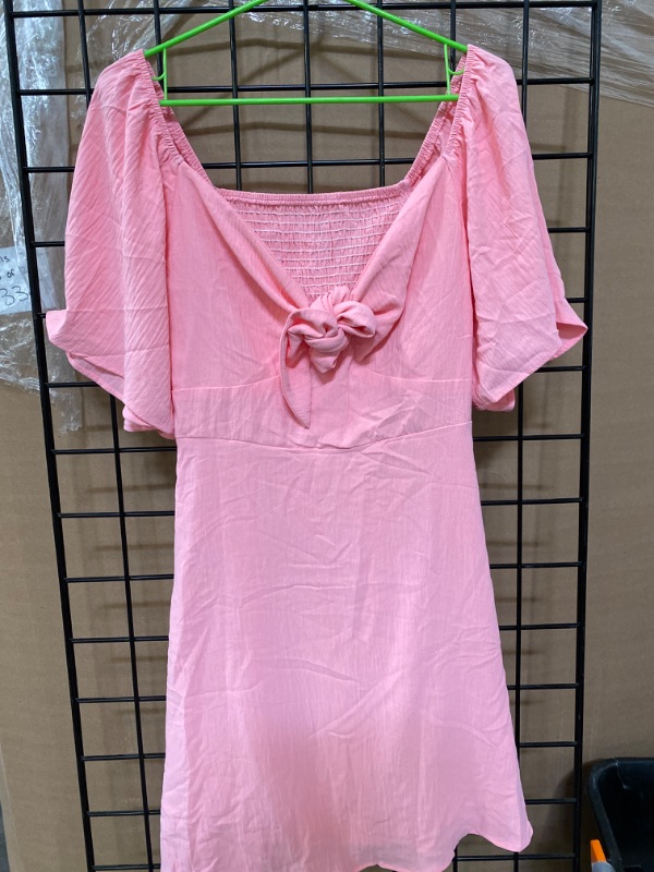 Photo 1 of M Pink Women's Spring Tied in the Front Dress