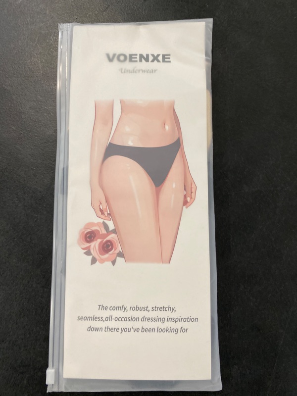 Photo 3 of 2XL voenxe High Waisted Seamless Women Underwear Thongs,High Rise No Show Ladies Thong,Breathable Comfortable Undies Tanga Panty
