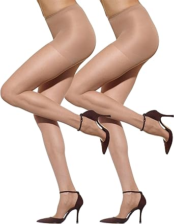 Photo 1 of XL Silkies Women's Ultra Sheer Control Top Pantyhose (2 Pair Pack) - Lightweight, Comfortable, Perfect Fit
