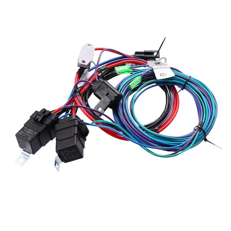 Photo 1 of X AUTOHAUX Marine Trim Tilt Unit Jack Plate Board Wire Harness for 7014G PT-130 PT-35 PL-65 with Relay Reset Circuit Breaker Wiring Assembly W/O Switch
