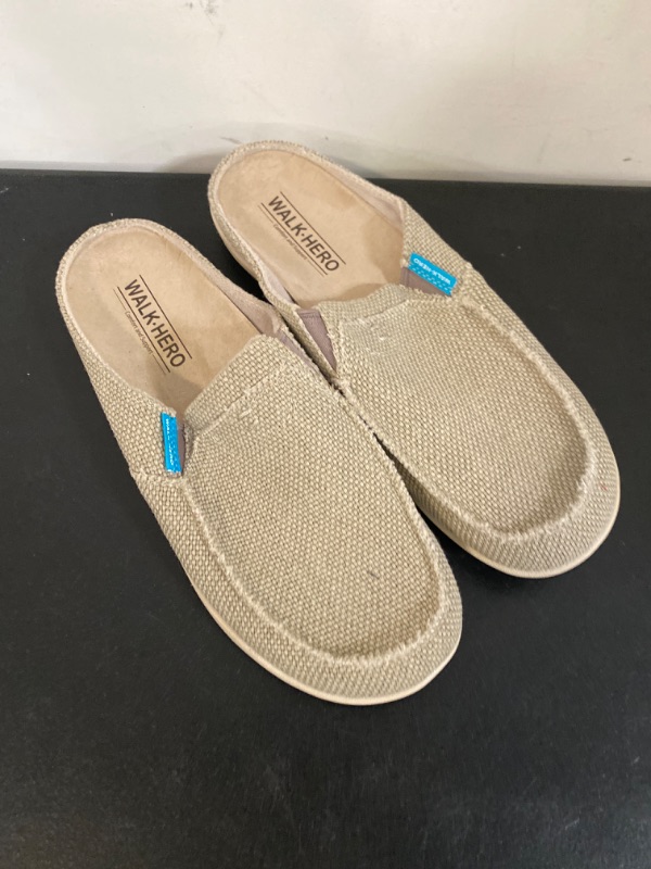 Photo 2 of 10.5 Womens Slippers with Arch Support, Walkhero House Slippers for Women with Suede Insole and Velvet Lining, Slip on Clog Indoor Outdoor House Shoes with Anti-Skid Rubber Sole
