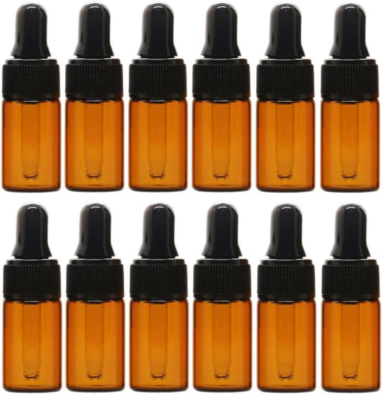 Photo 1 of 12Pcs 5ml Amber Glass Dropper Bottle Empty Refillable Essential Oil Bottles Vials with Glass Eye Dropper for DIY Aromatherapy Perfume Liquid Sample Blends&Cloths for Newborn, Absorbent Bath Face Towels, Baby Wipes, Burp Cloths or Face Towels, 6-Pack, Whit