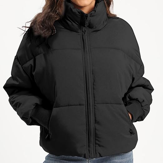 Photo 1 of S Women’s Winter Baggy Zip Puffer jackets Short Down Jacket Coat
 