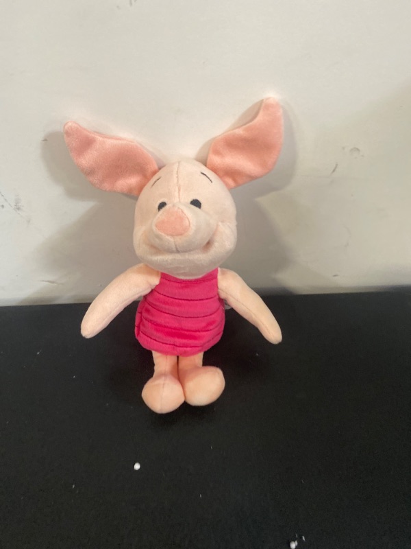 Photo 2 of Disney Piglet Plush - Mini Bean Bag, Made with Soft-Feel Fabric with Embroidered Details and A Characterful Expression, Suitable for All Ages 0+ Toy Figure
