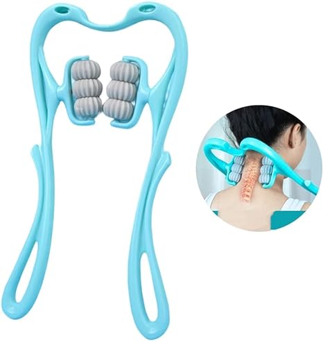 Photo 1 of Neck Massager Roller,Handheld Massager with 6 Balls Massage Point, Neck Pain Relief Massager for Deep Tissue in Neck, Back, Shoulder, Waist, and Legs
