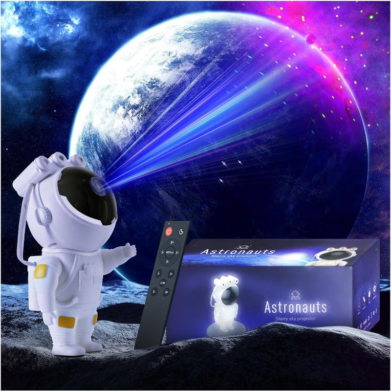 Photo 1 of Astronaut Projector, Space Projector for Bedroom Star Night Light, Galaxy Lights for Bedroom Aesthetic, Space Buddy Room Decor Accessories, Tiktok Trend Gift for Kid Adult
