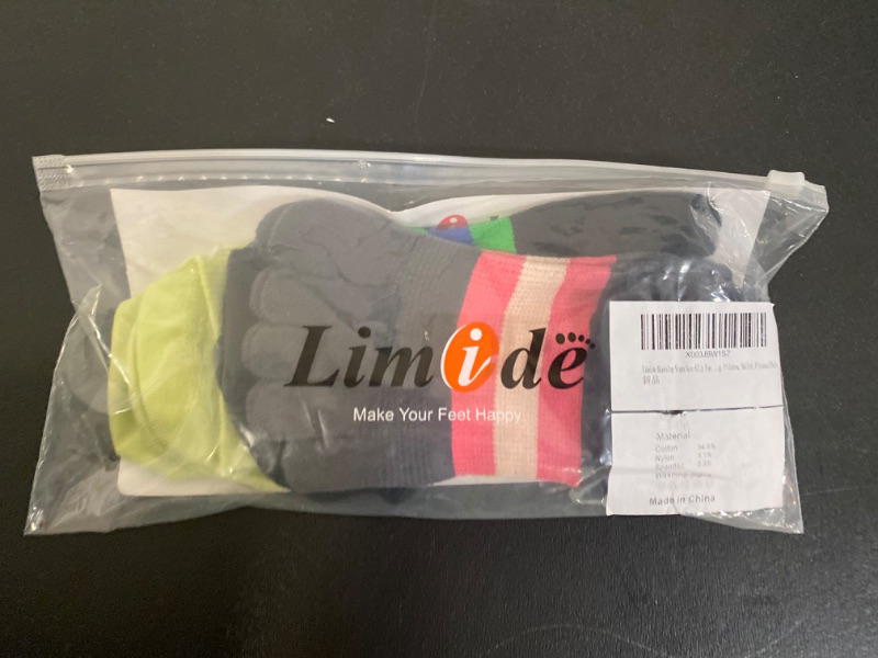 Photo 1 of size 4-9 Women's Low Cut Toe Socks Ankle Cotton Running Socks(Pack of 3Pairs)(Multicolor,Feet(35-38cm))
