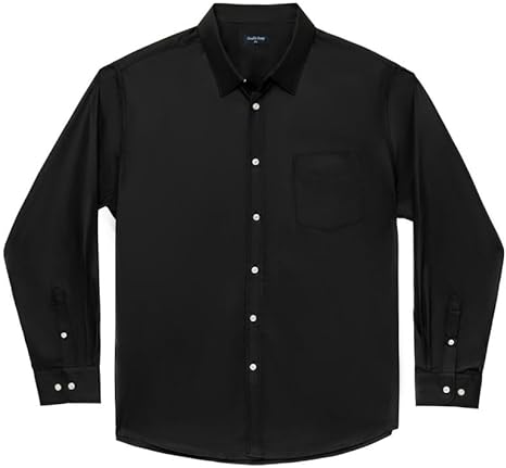 Photo 1 of 2XL Double Pump Big and Tall Dress Shirts for Men Long Sleeve Business Casual Solid Button Down