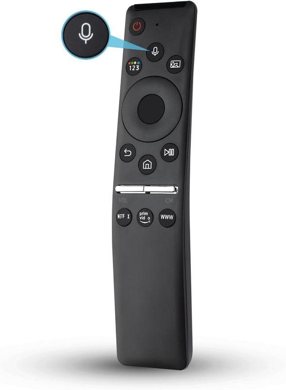 Photo 1 of Newest Universal Replacement Voice Remote for Samsung Smart TVs, for Samsung-TV-Remote with Voice Function, for Samsung Crystal UHD QLED Curved 4K 8K Smart TVs(2020/2021)
