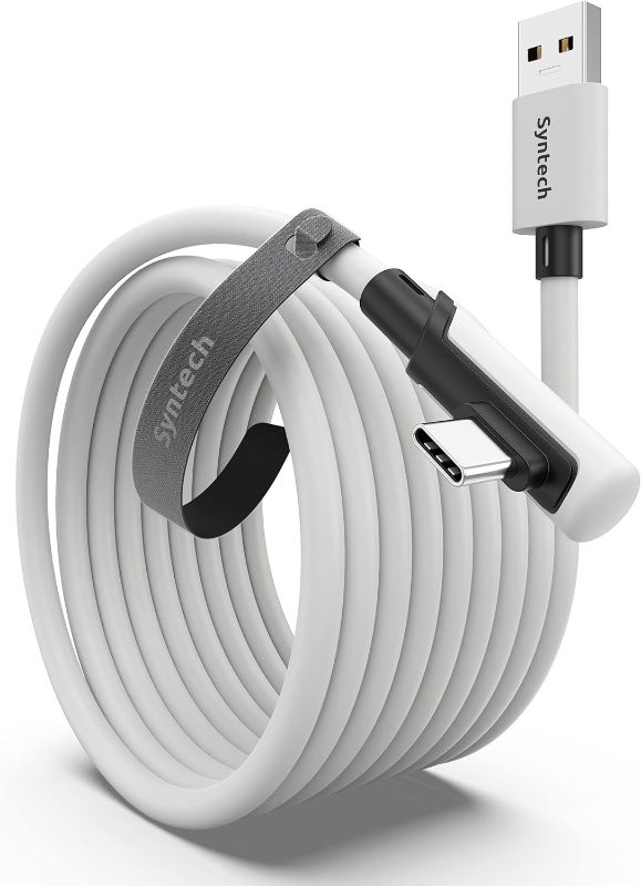 Photo 1 of Syntech Link Cable 16 FT Compatible with Meta/Oculus Quest 3, Quest2/Pro/Pico4 Accessories and PC/SteamVR, High Speed PC Data Transfer, USB 3.0 to USB C Cable for VR Headset
