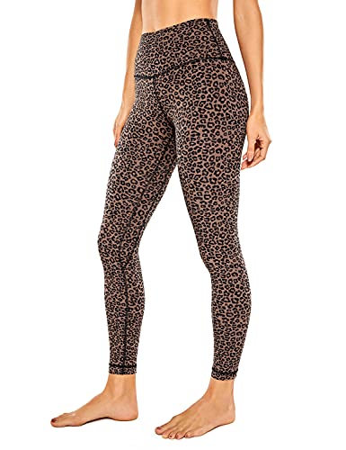 Photo 1 of Large (12) CRZ YOGA Women Naked Feeling Yoga Pants 25 Inches - 7/8 High Waisted Workout Leggings Leopard
