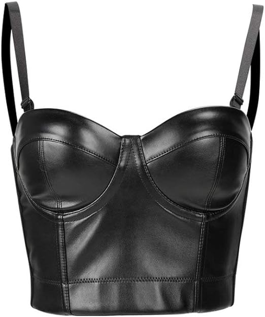Photo 1 of 2XL Waist Trainer Corset Steampunk Bustiers Sexy Leather Gothic Clothing Push Up Bras Women Bra Tops
