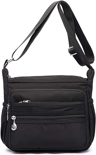 Photo 1 of Small Nylon Crossbody Bag for Women Everyday Purse Travel Shoulder Bag Multi Pocket
