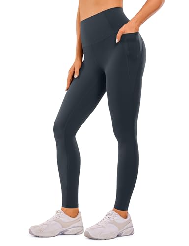 Photo 1 of Small CRZ YOGA Womens Butterluxe Workout Leggings 28 Inches - High Waisted Gym Yoga Pants with Pockets Running Buttery Soft True Navy Small
