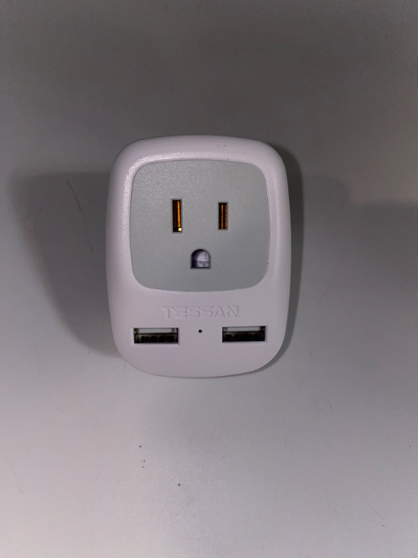 Photo 2 of European Travel Plug Adapter, TESSAN International Power Plug with 2 USB Ports, Type C Outlet Adaptor Charger for US to Most of Europe EU Iceland Spain Italy France Germany
