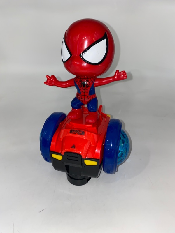 Photo 2 of Dancing Robot Toys, Superhero Interactive Musical Car, Intelligent Educational Gift for Kids Toddlers with Colorful Flashing Lights & Music (Red)
