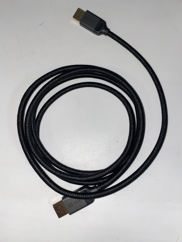 Photo 2 of Silkland DisplayPort Cable 2.1 [VESA Certified], DP 2.0 Cable [16K@60Hz, 8K@120Hz, 4K@240Hz 165Hz 144Hz] 40Gbps HDR, HDCP DSC 1.2a, Compatible FreeSync G-Sync Gaming Monitor 4090 7900xtx, 6.6FT
