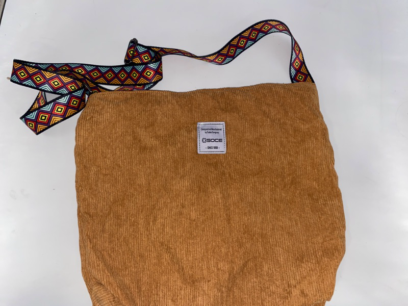 Photo 2 of Corduroy Tote Bag, Fashion Hobo Bags for Women Large Crossbody Bag Zipper Shoulder Bag Purse for Work Travel
