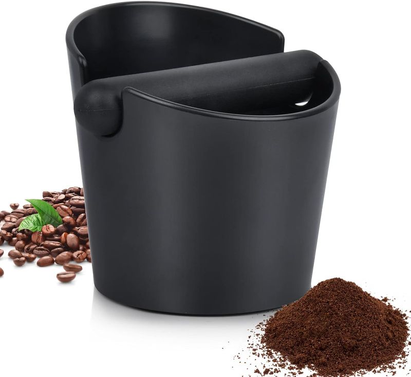 Photo 1 of Espresso Knock Box,4.8 Inch Coffee Ground Knock Box,Shock-Absorbent Durable Barista Style Knock Container with Removable Knock Bar and Non-Slip Base
