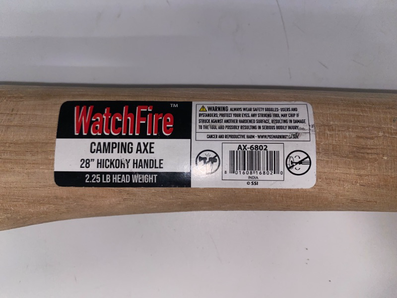 Photo 3 of  Watchfire 28" Camp Axe, Hickory Handle