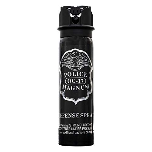 Photo 1 of POLICE MAGNUM Pepper Spray Self Defense- Max Strength Portable Canister- 4 Ounce Flip Top (Stream)
