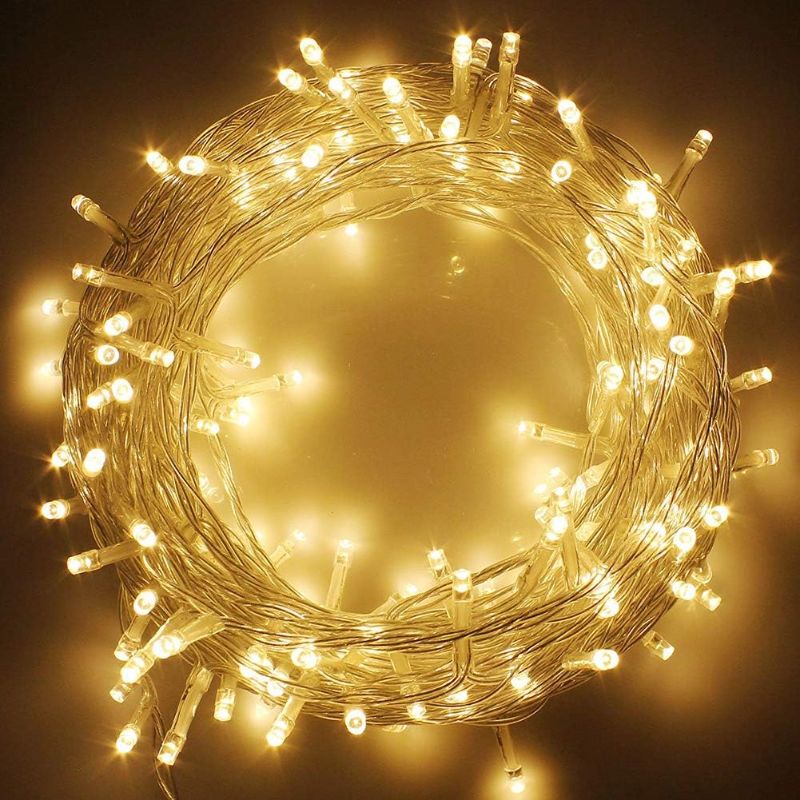 Photo 1 of Twinkle Star 100 LED String Light for Wedding Party Bedroom,33 ft for Plug in String Lights 8 Modes Waterproof for Indoor Outdoor (*Warm White, 33 ft)