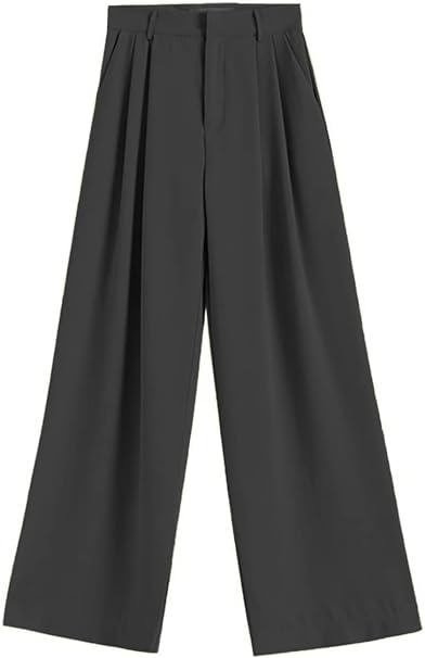 Photo 1 of  Size M - Ms.Jasimine Pants for Women High Waist with Pockets Regular Long Wide Leg Dress Pants for Work Casual with Belt Loops J07