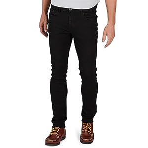 Photo 1 of Size 38W X 32L - Mens Jeans Super-Soft Denim Jeans Stretch Jeans For Men Blue & Black Jeans For Men Slim Fit Jeans Mens Black Jeans Black Slim Fit Jeans For Men 