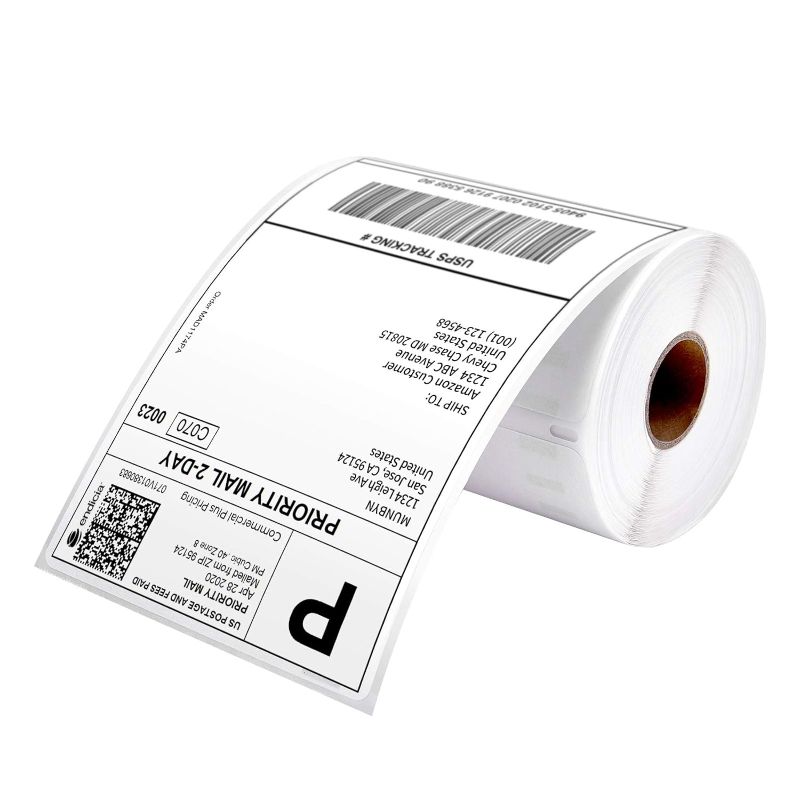 Photo 1 of MUNBYN 4"x6" Direct Thermal Printer Label, Shipping Labels Compatible with DYMO LabelWriter 4XL 1744907,1755120, Rollo, Jadens, Nelko, Pedoolo, Perforated Postage Label Paper, 220 Labels/Roll