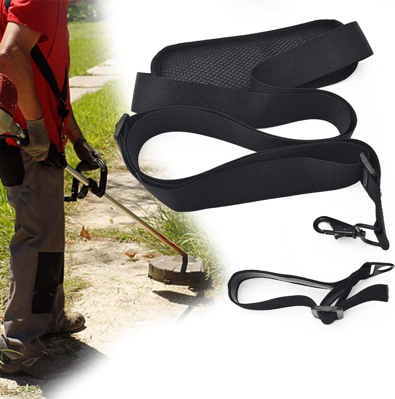 Photo 1 of Trimmer Strap Shoulder Strap Weed Wacker Shoulde Strap Nylon Blower Strap Universal for Multi Head System,Weedeater Leaf Blower Weed Eaters Clearance Strimmer Shoulder Harness Strap for Brush ?Blcak?