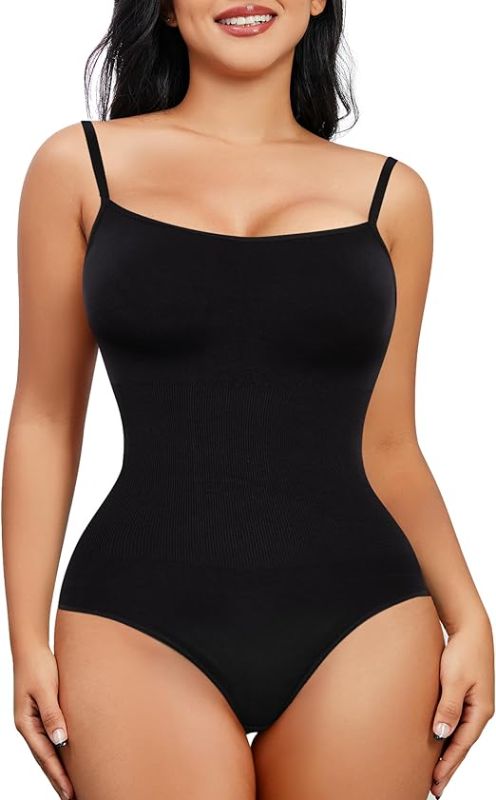 Photo 1 of Size XL - Nebility Shapewear Waist Trainer Bodysuits Women Clothing Tummy Control Seamless Full Body Shaper Square Neck Jumpsuits Top