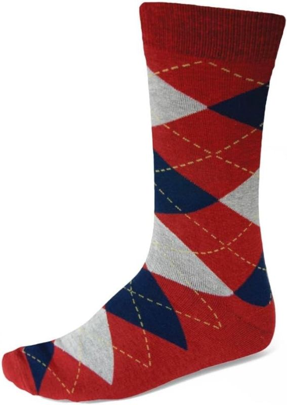 Photo 1 of One Size Fits Most Adults - tiemart Men's Argyle Socks (1 Pair)