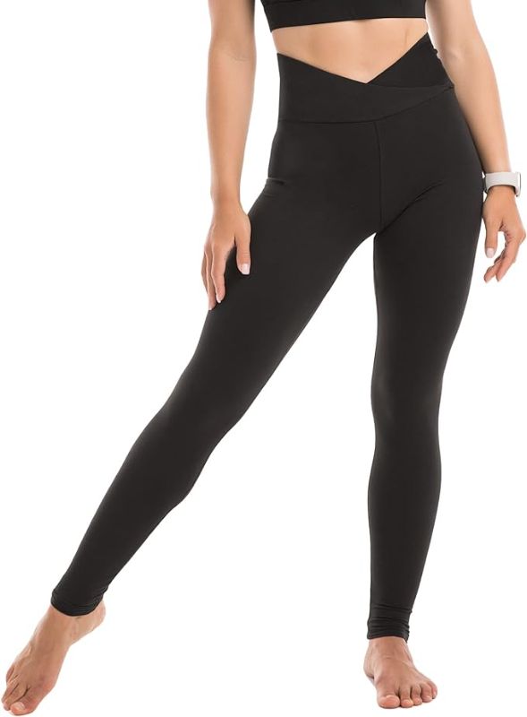 Photo 1 of Size L - High Waisted Leggings for Women - Full Length & Capri Buttery Soft Yoga Pants for Workout Athletic