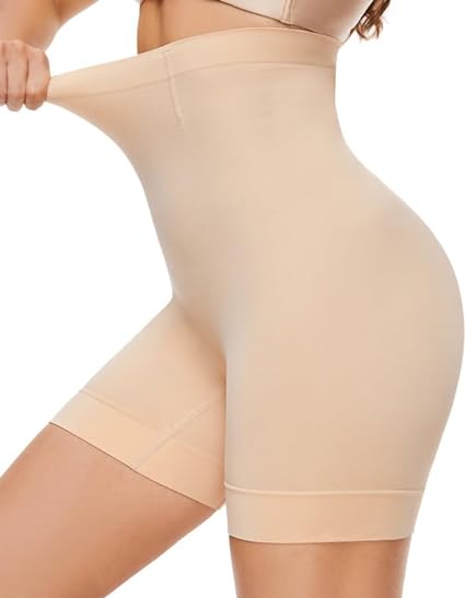 Photo 1 of Size L - YADIFEN Shapewear Shorts Tummy Control Shapewear Invisible Shaping Shorts High Waisted Body Shaper Shorts Under Dress
