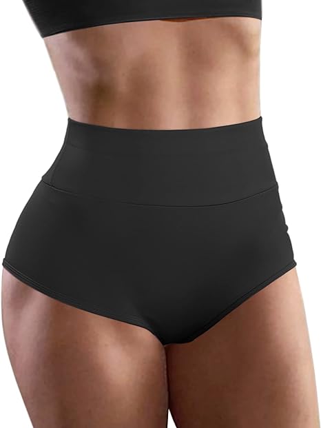 Photo 1 of Size M - Women's High Waist Yoga Booty Shorts Workout Spandex Dance Hot Pants Butt Lifting Leggings Rave Outfits