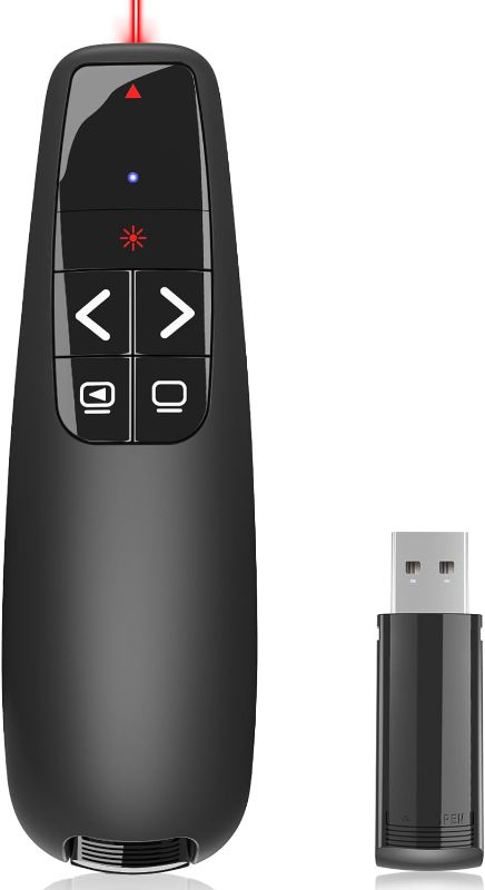 Photo 1 of Presentation Clickers for PowerPoint, Clicker for Laptop Presentations Remote, USB Wireless Presenter Remote, Power Point Remote Clicker for Computer/Mac/PPT/Google Slide Advancer